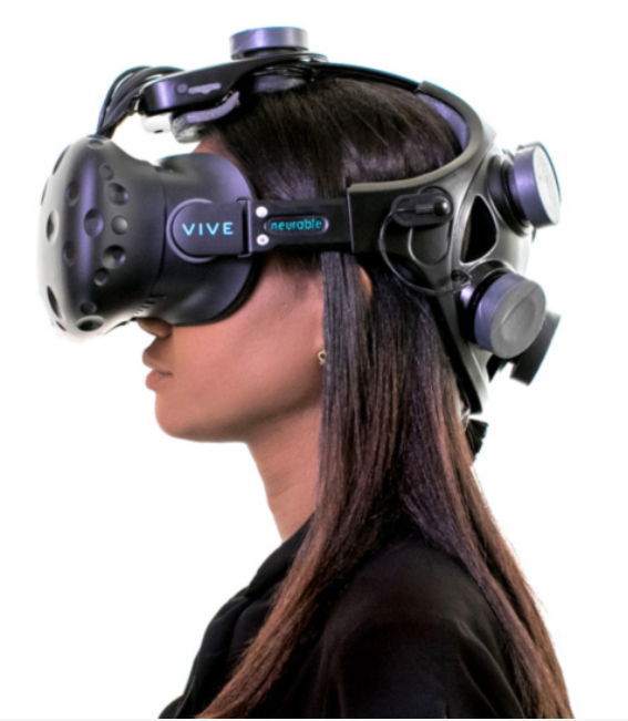 Neurable attached to HTC Vive HMD